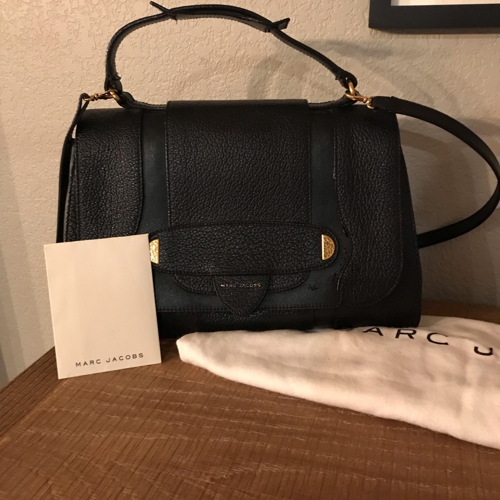 Authentic Marc Jacobs black and gold bag!